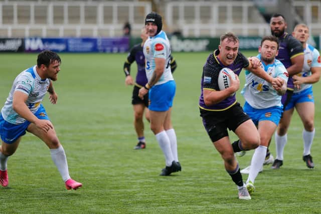 Connor Bailey in possession for Thunder. Picture c/o Newcastle Thunder.