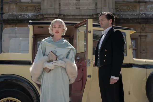 Laura Haddock as Myrna Dalgleish and Michael Fox as Andy in Downton Abbey: A New Era. PIC: Ben Blackall/Universal/PA Wire