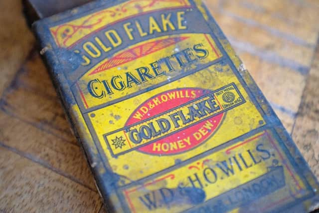An Old Gold Flake box. PIC: SWNS