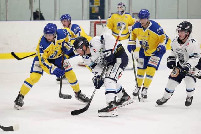 Leeds Knights and Sheffield Steeldogs play the second leg of their Autumn Cup semi-final on Friday night. Picture courtesy of Peter Best.