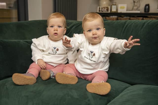 Sophie and Lily, now 13 months, are now thriving and as "cheeky" as ever, their parents said.