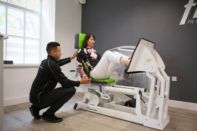 Kieran Igwe, 39, opened his first fit20 franchise studio in 2018 in Farsley.
cc fit20