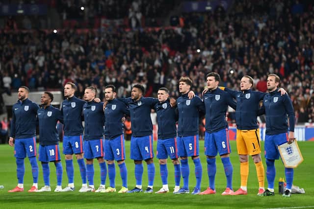 Leeds United's Kalvin Phillips lines up for England at Wembley. Pic: Getty