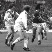 Final glee: Leeds centre Les Dyl scored the try which won the 1975 Yorkshire Cup. Picture: YPN
