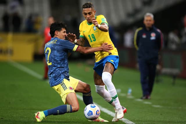NEW STAR - Brazil winger Raphinha says he thrives on the pressure of a leading role for Leeds United. Pic: Getty