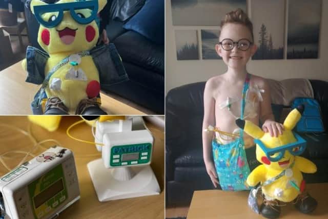 Six-year-old Patrick Askham was born at 35 weeks with an illness called gastroschisis