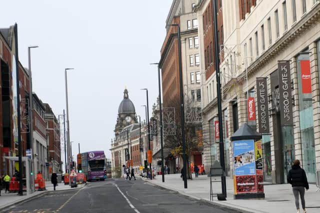 Several streets in Leeds city centre have been cordoned off by police after a gas leak.