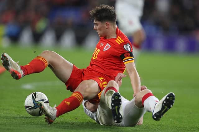 LATEST START: For Leeds United's Dan James for Wales. Photo by GEOFF CADDICK/AFP via Getty Images.