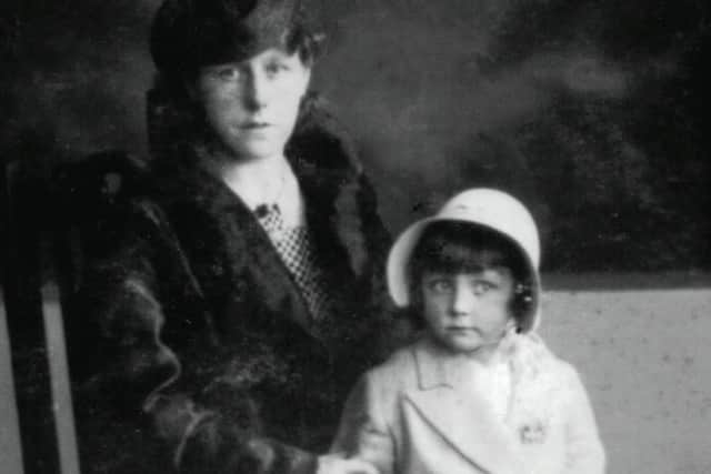 Barbara, who grew up in Upper Armley, pictured aged three with her mother Freda Taylor
