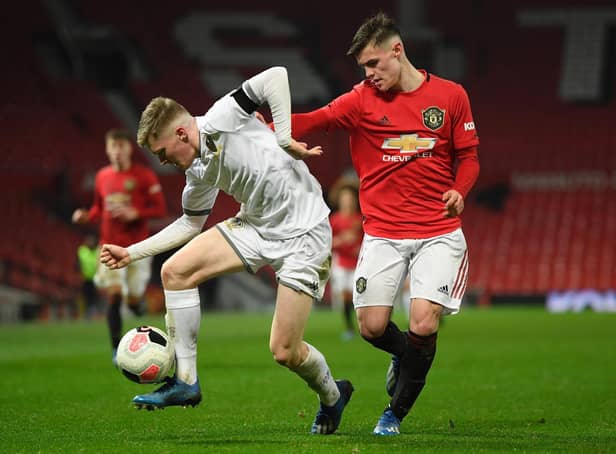 CUP DRAW - Leeds United Under 18s will face Coventry City in the FA Youth Cup. Two seasons ago Jack Jenkins and team-mates travelled to Manchester United in the competition. Pic: Getty