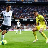 IN FORM: Leeds United's Helder Costa, left, in action for loan side Valencia against Villarreal last month. The winger is thriving for club and now new country too. Photo by Eric Alonso/Getty Images.