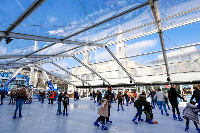 Ice rink in Millennium Square. Credit: Zagni photography.