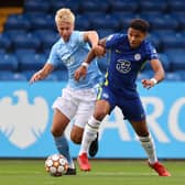 KEY THREAT: Chelsea's 18-year-old Norway under-18s international forward Bryan Fiabema, right, who is Blues joint top scorer with four goals. Photo by Clive Rose/Getty Images.