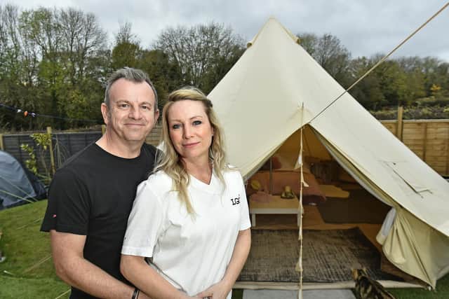 Glenn and Rebecca Wilkinson, owners of Luxury Glamping Company (Photo: Steve Riding)