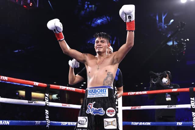 Emanuel Navarrete could be a possible next opponent for Josh Warrington. Picture: Mikey Williams/Getty Images.