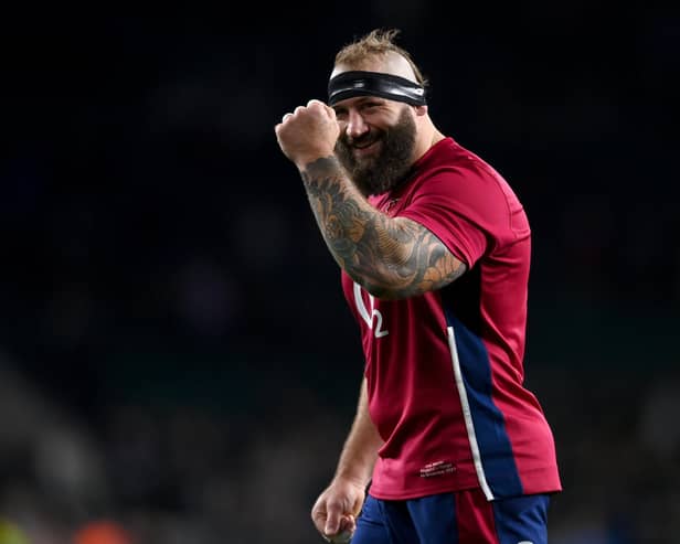 Fighting talk: Harlequins prop Joe Marler, who will start on the bench for England against world champions South Africa, says he is ready to take on the power of the famous Springbok pack. (Photo by Mike Hewitt/Getty Images)