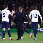ANIMATED FIGURE - Antonio Conte celebrating Tottenham Hotspur's 2-1 win over a 'difficult' Leeds United side. Pic: Getty