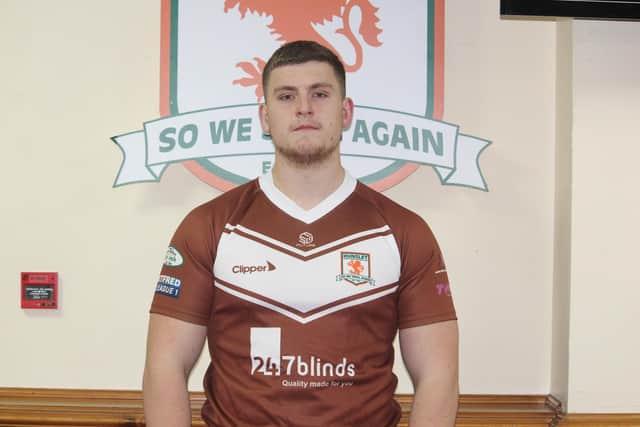 Hunslet's new signing Sam Moorhouse. Picture by Hunslet RLFC.