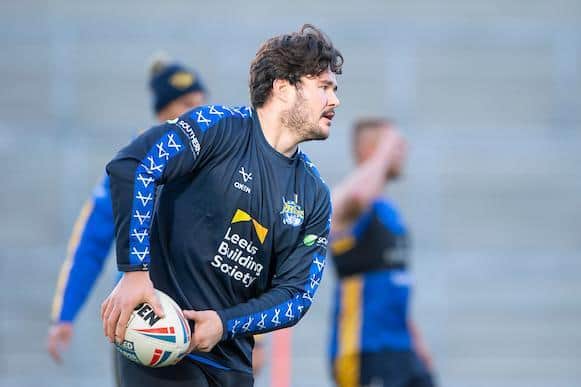 New signing James Bentley trained with Rhinos for the first time today. Picture by Allan McKenzie/SWpix.com.