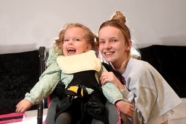 Imogen Holmes pictured with mum Briony Winstanley.

Photo: Simon Hulme