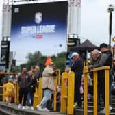 Fans at the Jungle during last season's Super League clash with Wigan Warriors. Picture by John Clifton/SWpix.com.