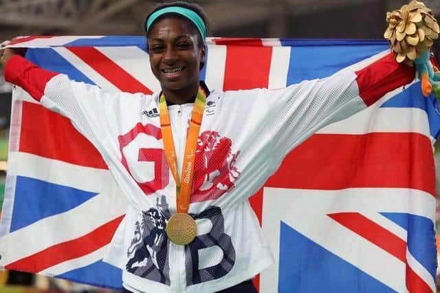 Kadeena Cox pictured with her gold medal in Rio. Pic: Andrew Matthews/PA
