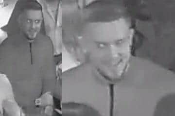 Police have released these CCTV images of a suspect in the attack which left a 23-year-old needing metal plates in his jaw. Picture: WYP.