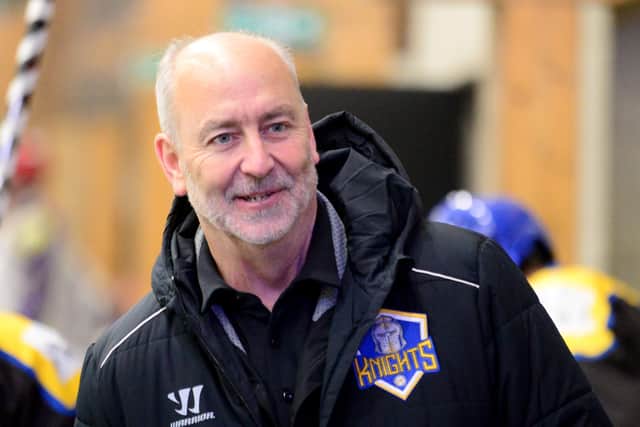 FINGERS CROSSED: Leeds Knights head coach Dave Whistle Picture: James Hardisty.