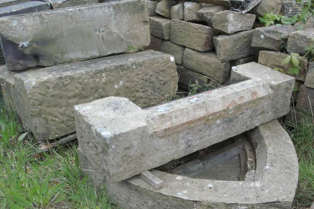 The stone is kept in the Mitchells' garden on the Irish coast