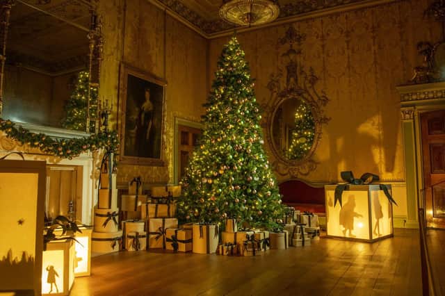 Looking forward to Christmas 2021 in Leeds. Pictured: Upon a Christmas Wish at Harewood House, decorated by the creative company Lord Whitney.
The stage set in The Gallery. Picture: Tony Johnson.