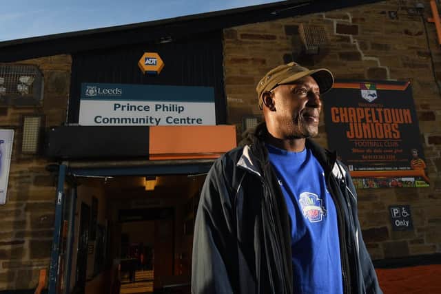Norman Francis (pictured) fought hard to carry on mentoring the youth of Chapeltown after going through the amputation of his leg in June this year. Photo: Simon Hulme