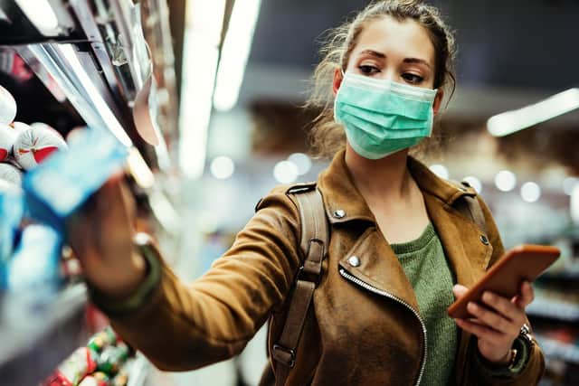 From Tuesday mandatory mask-wearing will return for shops and public transport in a bid to combat the Omricon coronavirus variant. Pic: AdobeStock