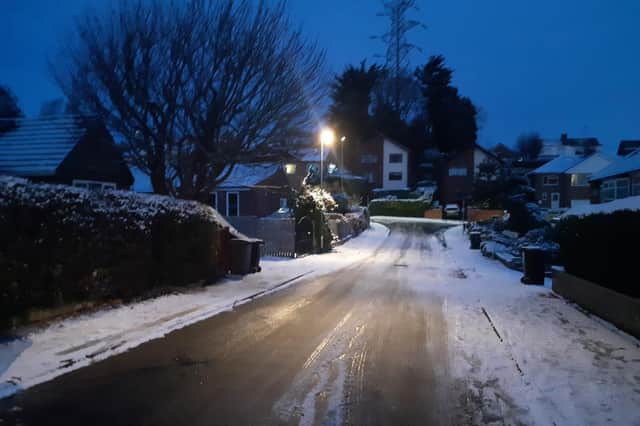 Leeds today woke up shivering under a blanket of snow and ice. PIC: Andrew Hutchinson