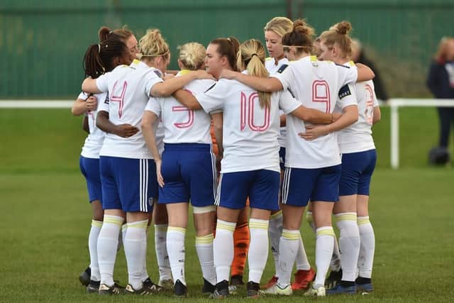 Leeds United Women prepare to face Hartlepool in the first round of the FA Cup. Pic: LUFC.
