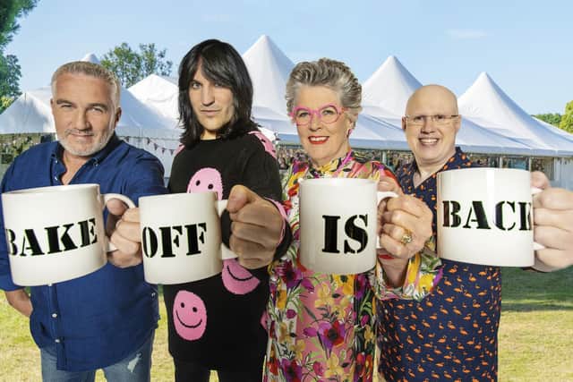 The Great Christmas Bake-Off returns this year with the cast of It's A Sin competing. Photo: PA