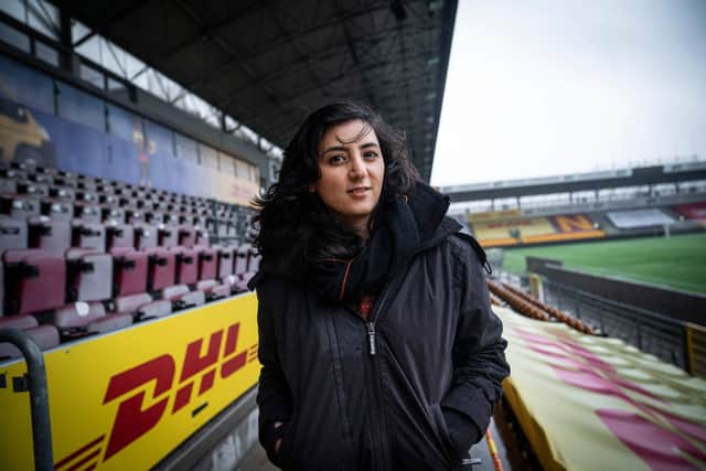 Khalida Popal, former Afghanistan captain who led the efforts to evacuate the players from the Taliban regime. Pic: Tariq Mikkel Khan.