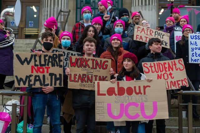 Lecturers face a 35 per cent cut to their guaranteed retirement income while general pay has dropped by almost 20 per cent. Picture: James Hardisty.
