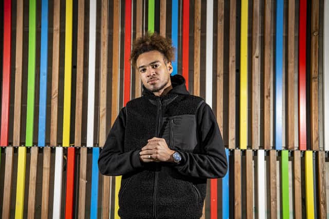 The Leeds rapper, real name Adam Hassan, turned to music to get him through his darkest moments his hospital (Photo: Tony Johnson)