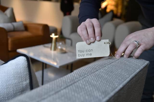 New cafe and retail store The Collective has opened in Leeds city centre. The concept is that almost everything you see, from the sofas to the cup you are drinking from is for sale. Photo: Steve Riding.