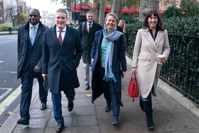 Prime Minister Sir Keir Starmer with  David Lammy, Yvette Cooper and Rachel Reeves.