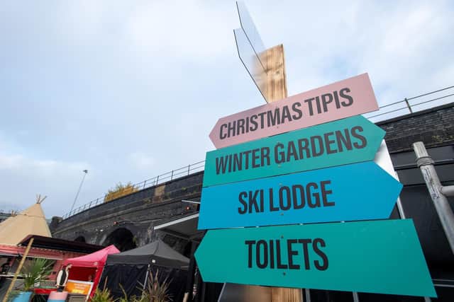 Enjoy the new ski lodges, tipis or explore the winter gardens this weekend at Chow Down. Photo: Bruce Rollinson