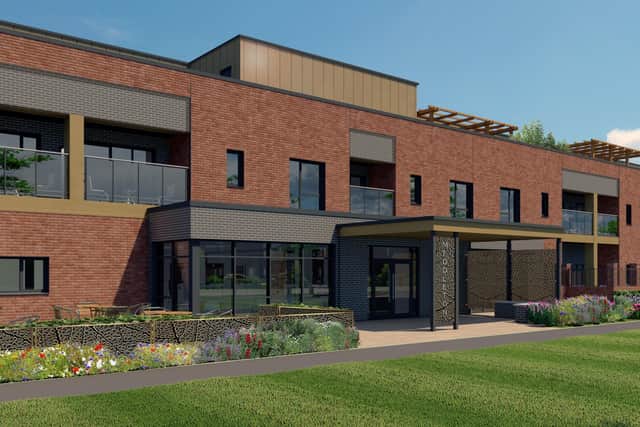 Work has started on a new £40million council housing development in Middleton, Leeds. Pictured: A CGI image of the new care facility. Photo: Leeds City Council