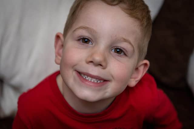 Finley Chapman pictured aged four in November 2019.
