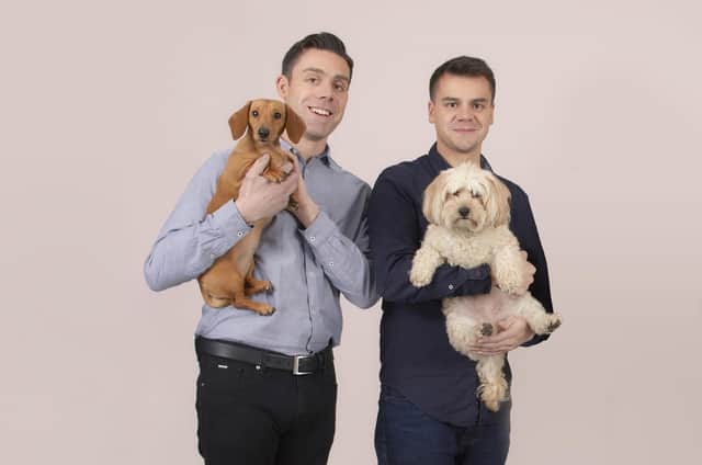 Brothers Jonny and Adam Gould, co-founders of Leeds-based online petcare subscription company Itch. PHOTO: Circe Hamilton.