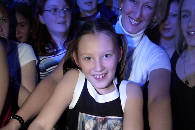 Pop band Busted concert at the Tower Ballroom, Blackpool, 2003. Gazette competition winner Amy Cairns in the front row. PIC BY ROB LOCK