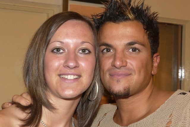 Peter Andre concert at the Winter Gardens in Blackpool 2004. Gazette competition winner Carley Tomlinson with Peter Andre