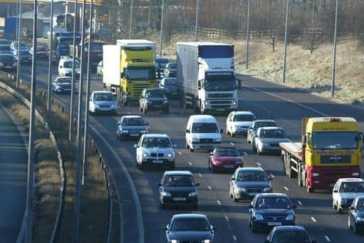 Highways England has confirmed that two of three lanes are closed on the motorway between Junction 22 Rishworth Moor and Junction 23 Huddersfield. Photo: Stock
