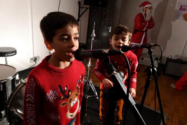 They've recorded festive track ‘Hurry Up Santa’ - with a little help from their dad Ian - to raise money for Leeds-based non-profit organisation Helping Hands UK, an outreach service for the homeless and vulnerable.