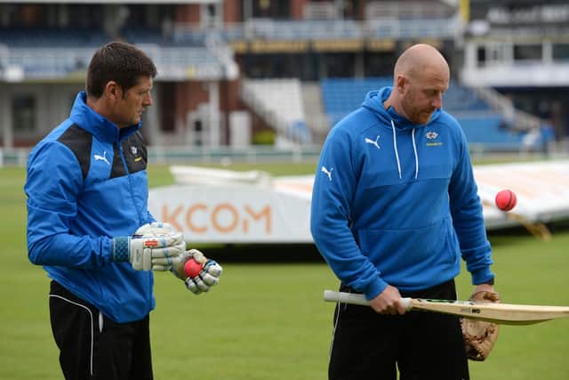 Martyn Moxon and Andrew Gale are out at Yorkshire (Picture: Bruce Rollinson)