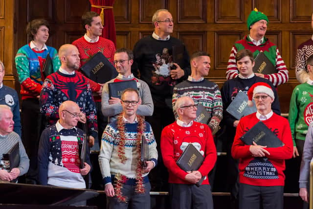 The choir’s popular performance of festive favourites will take place at the Holy Trinity Church in Leeds City Centre on Saturday 11 December. Photo: Leeds Male Voice Choir